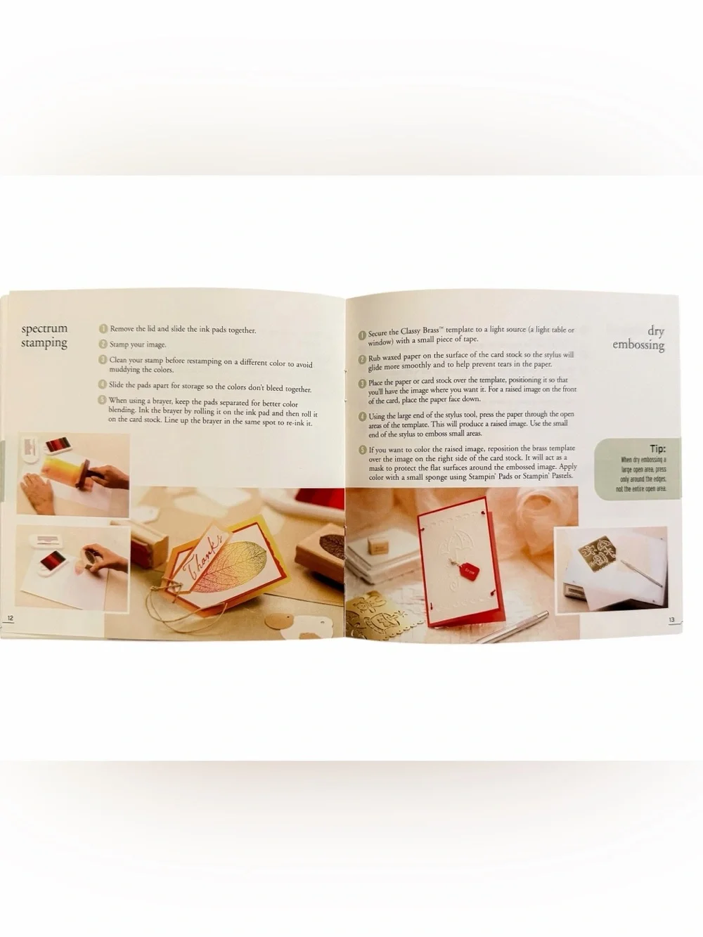 Lot of 7 Stampin' Techniques idea books from 1990-2007
